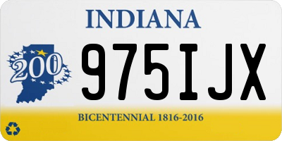IN license plate 975IJX