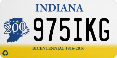 IN license plate 975IKG
