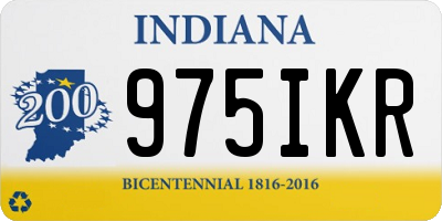 IN license plate 975IKR