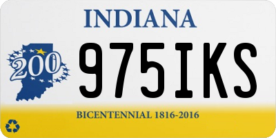 IN license plate 975IKS