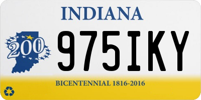 IN license plate 975IKY