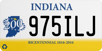 IN license plate 975ILJ