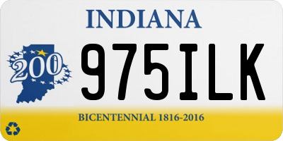 IN license plate 975ILK