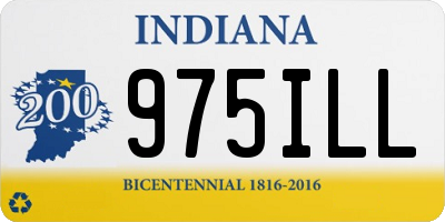 IN license plate 975ILL