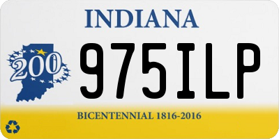 IN license plate 975ILP