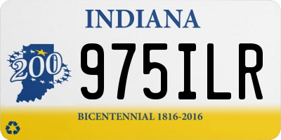 IN license plate 975ILR