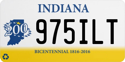 IN license plate 975ILT