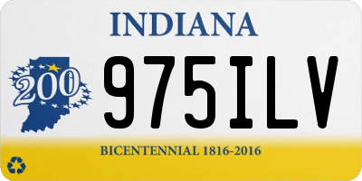IN license plate 975ILV