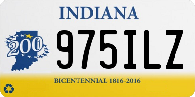 IN license plate 975ILZ