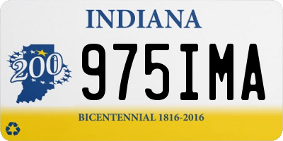 IN license plate 975IMA