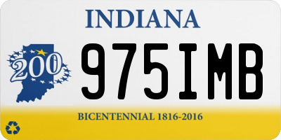 IN license plate 975IMB