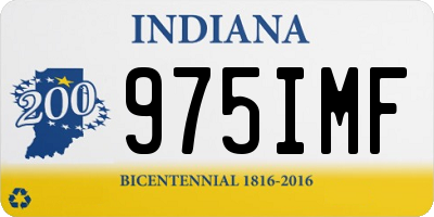 IN license plate 975IMF