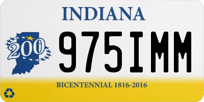 IN license plate 975IMM