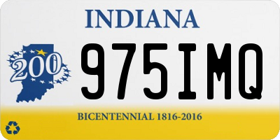 IN license plate 975IMQ