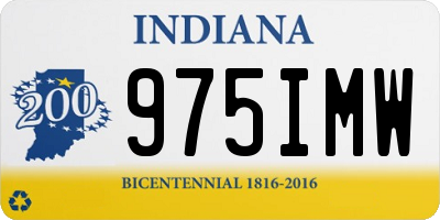 IN license plate 975IMW