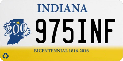 IN license plate 975INF