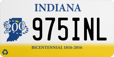 IN license plate 975INL