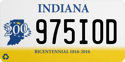 IN license plate 975IOD