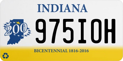 IN license plate 975IOH