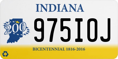 IN license plate 975IOJ