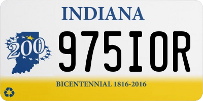 IN license plate 975IOR