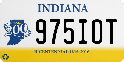 IN license plate 975IOT