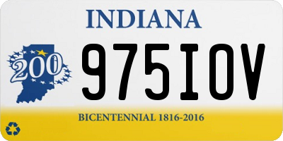 IN license plate 975IOV