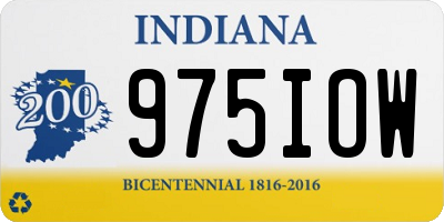 IN license plate 975IOW