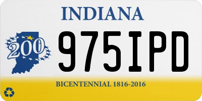 IN license plate 975IPD