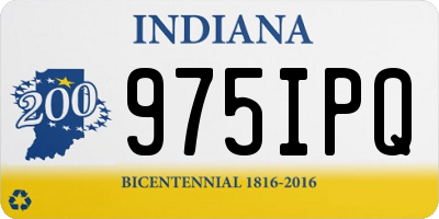 IN license plate 975IPQ