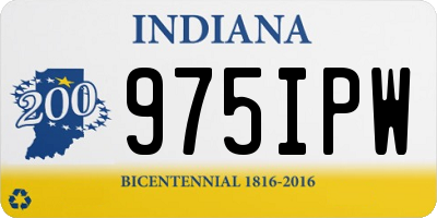 IN license plate 975IPW