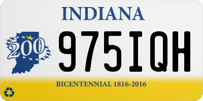 IN license plate 975IQH