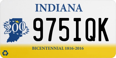 IN license plate 975IQK