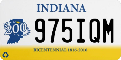 IN license plate 975IQM