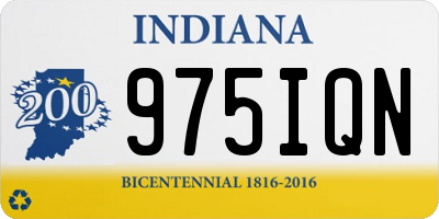 IN license plate 975IQN