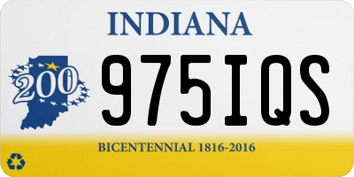 IN license plate 975IQS