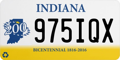IN license plate 975IQX