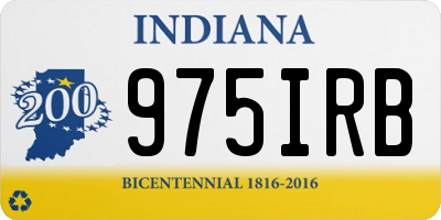IN license plate 975IRB
