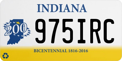 IN license plate 975IRC