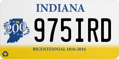 IN license plate 975IRD