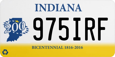IN license plate 975IRF