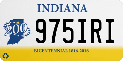 IN license plate 975IRI