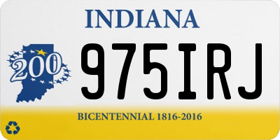 IN license plate 975IRJ
