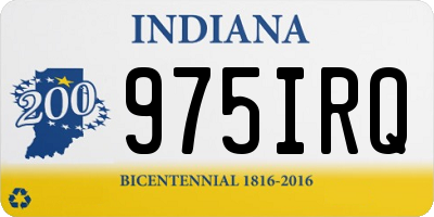 IN license plate 975IRQ