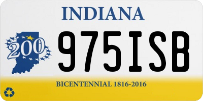 IN license plate 975ISB