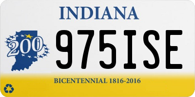 IN license plate 975ISE