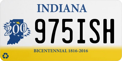 IN license plate 975ISH
