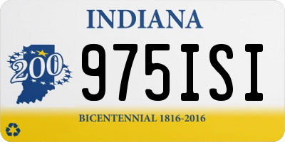IN license plate 975ISI