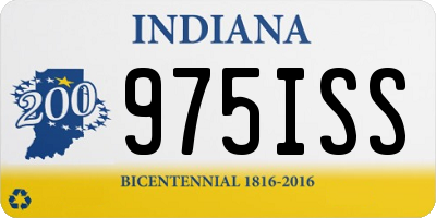 IN license plate 975ISS