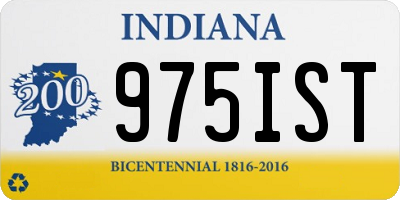 IN license plate 975IST